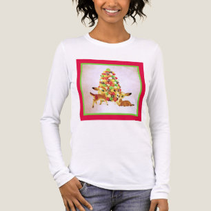 Vintage Fawns von Gumdrop Weihnachtsbaum Plus Größ Tri-Blend Shirt