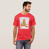 Vintage Fawns von Gumdrop Weihnachtsbaum T-Shirt (Vorne ganz)