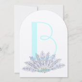 Vintage Feather Fan Wedding Einladung (Rückseite)