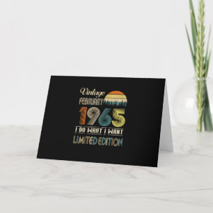 Vintage Februar 1965 Ich mache, was ich will Limit Karte