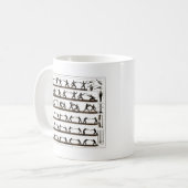 Vintage fechtende Anweisung Kaffeetasse (Vorderseite Links)