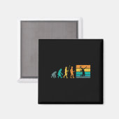 Vintage-Federball-Evolution Shuttle Retro-Federbal Magnet (Vorderseite/Rückseite)