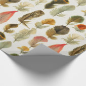 Vintage Federn Geschenkpapier (Ecke)