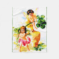 Vintage Fee-Fleece-Decke