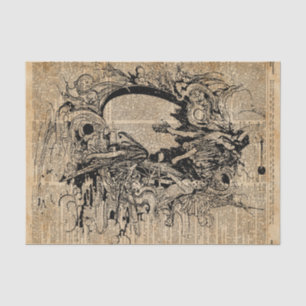 Vintage Fee-magische Seidenpapier