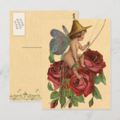 Vintage Fee Postkarte (Vorne/Hinten)