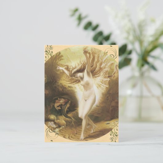 Vintage Fee Postkarte (Stehend Vorderseite)