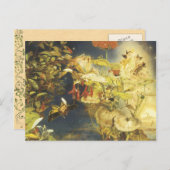 Vintage Fee Postkarte (Vorne/Hinten)