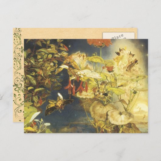 Vintage Fee Postkarte (Vorne/Hinten)