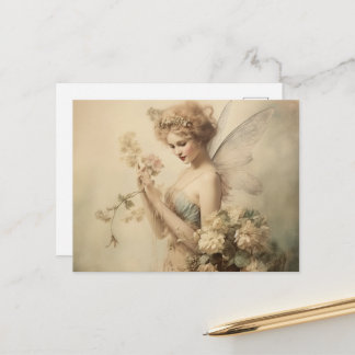 Vintage Fee Postkarte