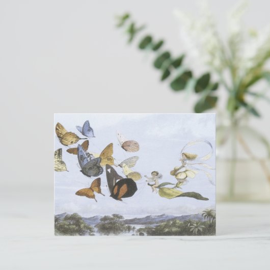 Vintage Fee Postkarte (Stehend Vorderseite)