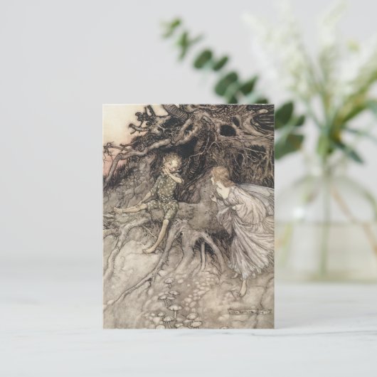 Vintage Fee Postkarte (Stehend Vorderseite)