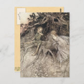 Vintage Fee Postkarte (Vorne/Hinten)