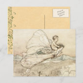 Vintage Fee Postkarte (Vorne/Hinten)