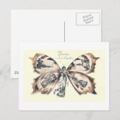 Vintage Fee Postkarte (Vorne/Hinten)