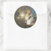 Vintage Fee Runder Aufkleber (Tasche)