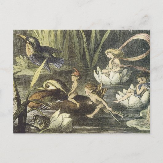 Vintage Fee Teller Postkarte (Vorderseite)