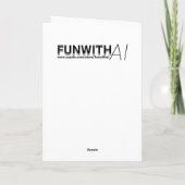 Vintage Fee und Pilze glücklich zum Geburtstag Karte (Rückseite)