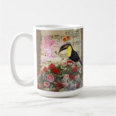 Vintage Fee- und Vogelsammlung Kaffeetasse (Links)