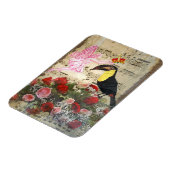 Vintage Fee- und Vogelsammlung Magnet (Linke Seite)