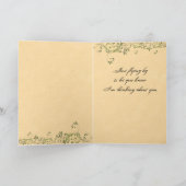 Vintage Feen durch den Teich Karte (Innenseite)