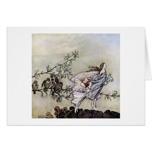 Vintage - Feen im Flug, (Vorderseite (Horizontal))