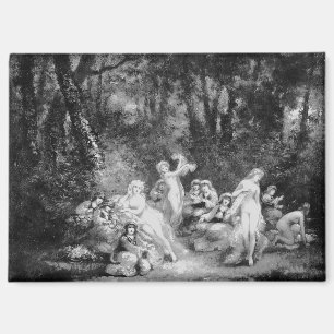 Vintage Feen im Wald Fairycore Magnet