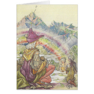 Vintage - Feen und Regenbogen,