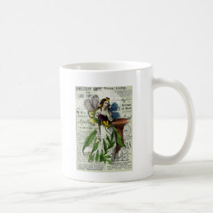 Vintage-Feencollage Kaffeetasse