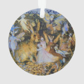 Vintage feenhafte Geschichte Art. des Kaninchens Ornament (Rückseite)