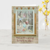 Vintage feenhafte Geschichte, gruppieren Karte (Gelbe Blume)