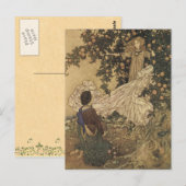 Vintage-Feenkarten Postkarte (Vorne/Hinten)