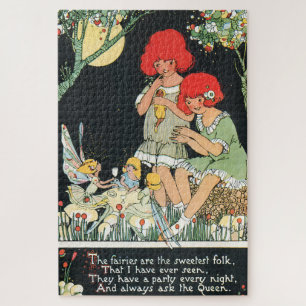 Vintage-Feenteeparty Puzzle