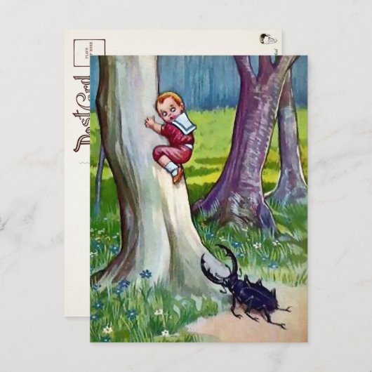 Vintage Fehlerangriff Postkarte (Vorne/Hinten)