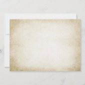 Vintage Feier zum 50. Jahrestag Einladung (Rückseite)