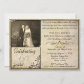 Vintage Feier zum 60. Jahrestag Einladung (Vorderseite)