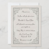 Vintage Feier zum 60. Jahrestag Einladung (Rückseite)