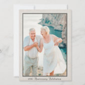 Vintage Feier zum 60. Jahrestag Einladung (Vorderseite)