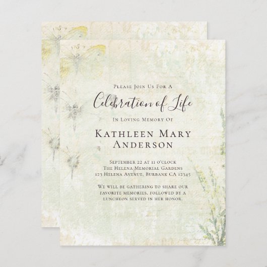 VINTAGE Feier zum Leben (Vorne/Hinten)