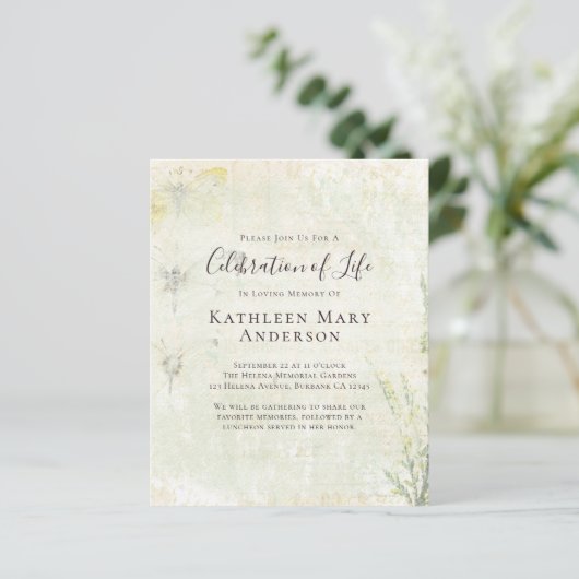 VINTAGE Feier zum Leben (Stehend Vorderseite)