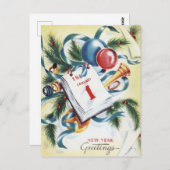 Vintage Feierlichkeiten Postkarte (Vorne/Hinten)