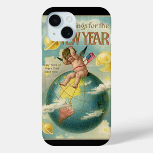 Vintage-Feiertage, Grüße zum Neuen Jahr Case-Mate iPhone Hülle