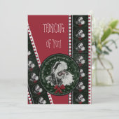 VINTAGE FEIERTAGSKARTE (Stehend Vorderseite)