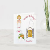 Vintage Feiertagskarte (Vorderseite)