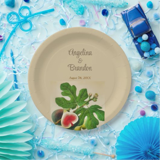 Vintage Feigen Pappteller (Party)