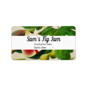 Vintage Feigen - personalisierter Marmelade Adressaufkleber (Vorne)