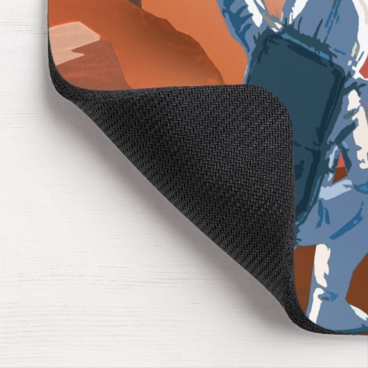 Vintage "Feldmesser gewollte" Mars-Einstellung Mousepad (Ecke)