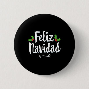 vintage feliz navidad retro mexikanisches Weihnach Button