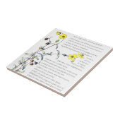 Vintage Felsen-Rosen-Wildblume-Blumen-Fliese Fliese (Seite)