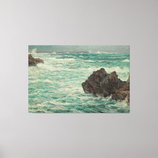Vintage Felsenküste Leinwanddruck (Vorderseite)